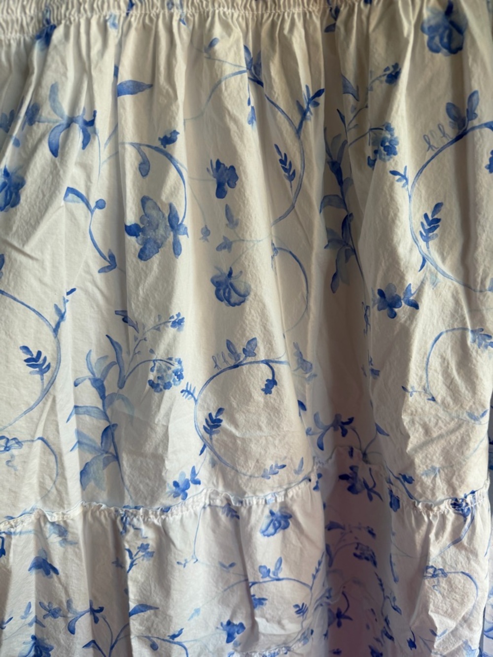 The Ellie Nap Dress in Blue Botanical 2XL - Picture 7 of 8